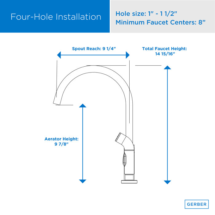 Gerber Parma Kitchen Faucet & Reviews Wayfair